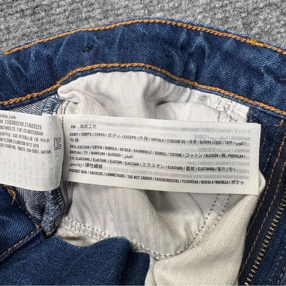 Abercrombie Fitch Jeans Womens 26 Long Blue 90's Relaxed High Rise Curve Love - Picture 5 of 13